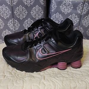 Nike Shox Turbo XII Black and Pink Running Shoes W8.5